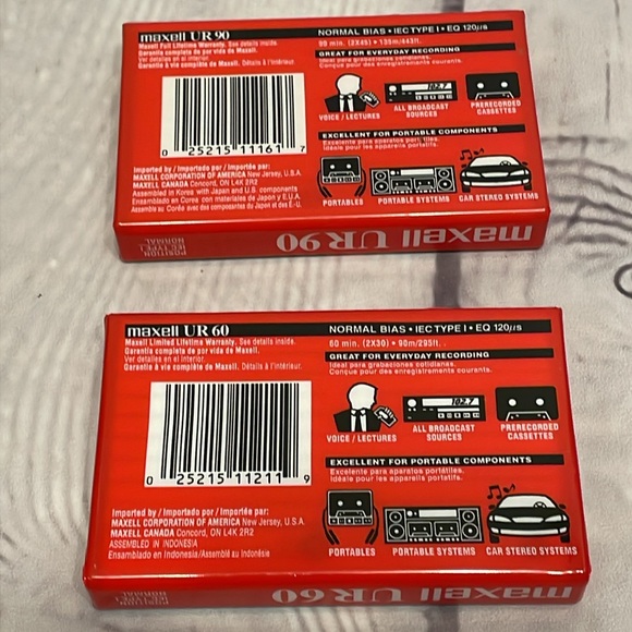 Maxell UR60&UR90 Audio Cassette (Brand New) - Picture 3 of 4